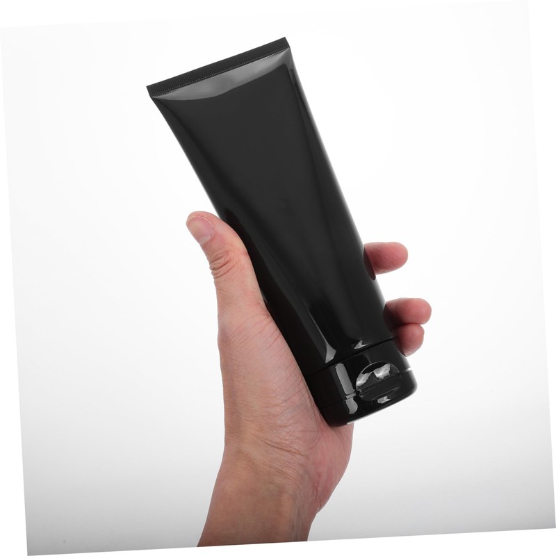 Ipetboom Travel Size Plastic Squeeze Tube 200g Black Glossy Hair