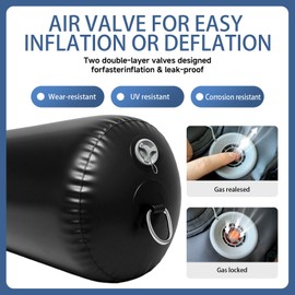 DTXFCER Large PVC Heavy-Duty Inflatable Boat Fenders for Boats Yachts Sailboats，Boat Bumpers Stationary Docking