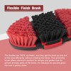 Harrison Howard Flexible Finish Horse Grooming Brush - Bendable and