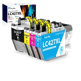 Vintella LC427XL LC-427XL Cartridges Compatible with Printer Cartridges Brother LC427 LC427XL LC-427XL LC-427VAL Multipack for Brother MFC-J5955DW MFC-J6955DW HL-J6010DW MFC-J6957DW MFC-J6959DW (Pack of 4)