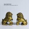 ILEWEI Guardian Lions Statues Beijing Foo Dogs Statues Feng Shui