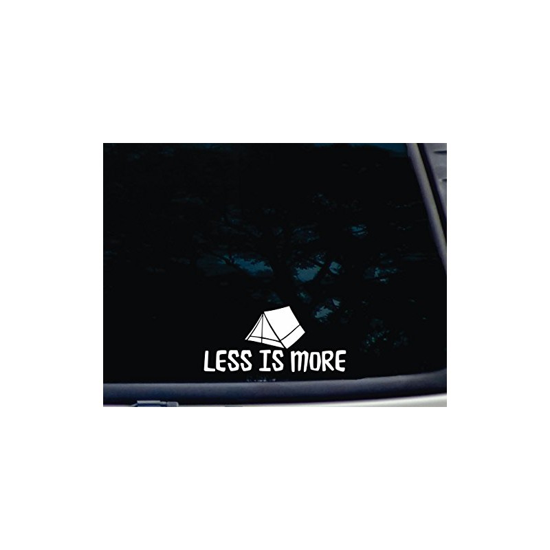 Less is More - Tent - 7" x 3 1/4"