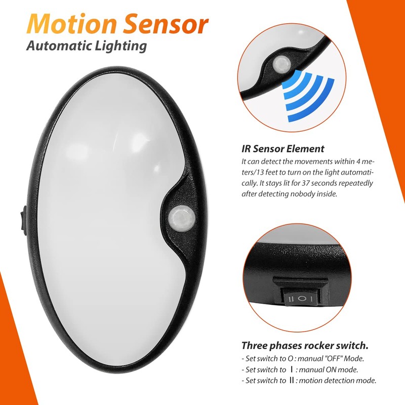 Dream lighting RV Motion Sensor Light 12V RV Trailer Boat