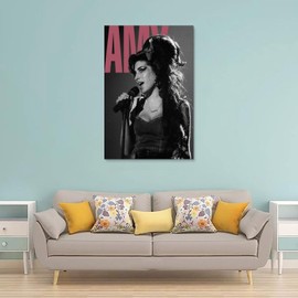Sängerin Amy Poster Winehouse Retro Poster Für Zimmer, Ästhetische Leinwand-Wandkunst, Schlafzimmer-Dekor Poster 12x18inch(30x45cm)