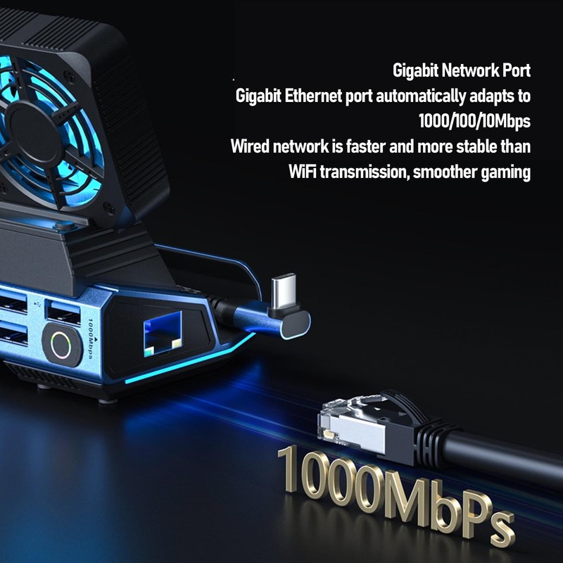 Asixxsix 10 in 1 Docking Station, 4K 60Hz Gigabit Ethernet