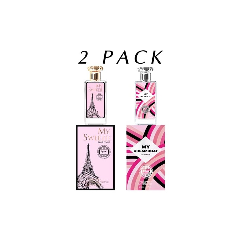 Hybrid & Company Women 2 Pcs Attractive Perfume Natural Spray