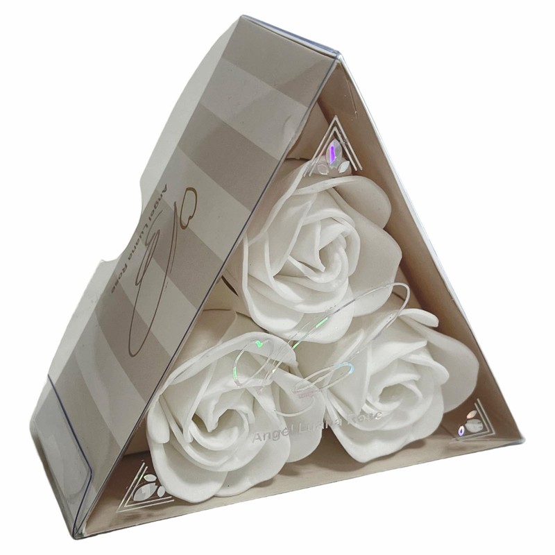 Luana Triangle Rose Set, 5 Colors, Soap, Cute, Flowers, Gift,