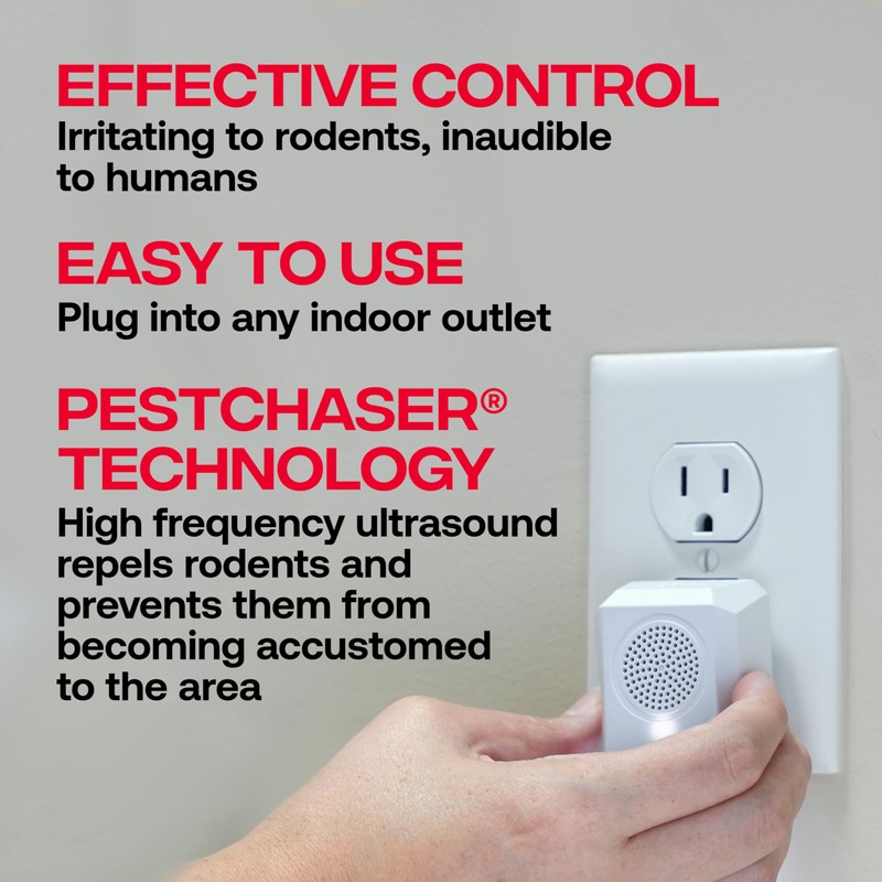 Victor M752PS PestChaser Rodent Repellent with Nightlight & Extra Outlet