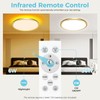 libtit 12 Inch Gold LED Ceiling Light with Night Light
