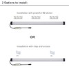 LAIFUNI Dimmable Under Cabinet Lighting, RGB LED Light Bar, Inline