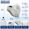 Silicone Swim Cap with Ear Protection for Swimming – Comfortable