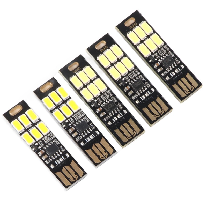 5PCS USB Night Light Stepless Dimming Touch Sensor Switch Mini