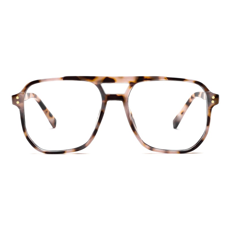FEISEDY Retro 70s 80s Blue Light Filter Glasses Women Without
