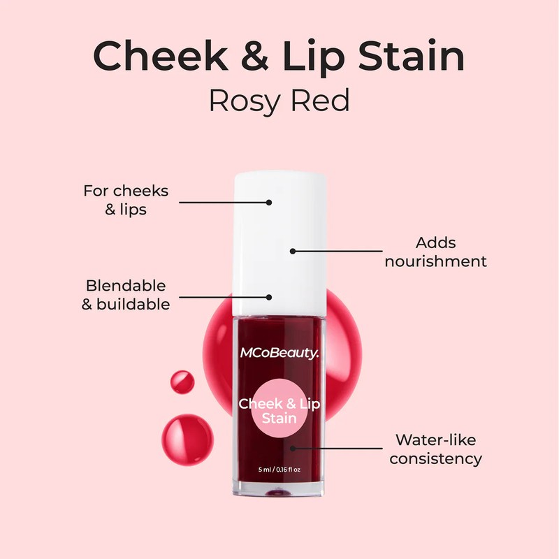 MCoBeauty Cheek & Lip Stain - Red