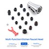 J-HVA Kitchen Sink Sprayer Head Replacement with 15 Adapters, Sink