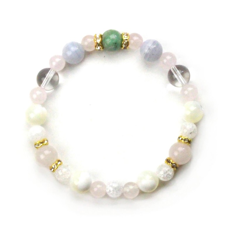 Happy Bomb Birthstone Combination Power Stone Bracelet Natural Blue Lace