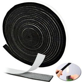 High Temp BBQ Gasket, Smoker Gasket Seals, for Smokers – BBQ Gasket Smoker Seal Self Stick, High Heat Grill Gasket Seal Tape for Accurate Barbecue Temperature Control Performance (5M*1.3CM)