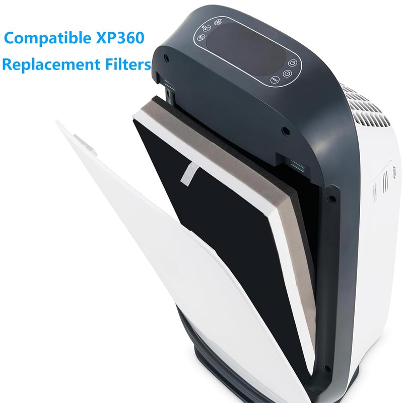 BestRec XP360 Replacement Filter Set Compatible with Purafide XP360 Air