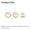 HUASAI Boho Thumb Rings for Women, Adjustable Pearl Jade Tiger