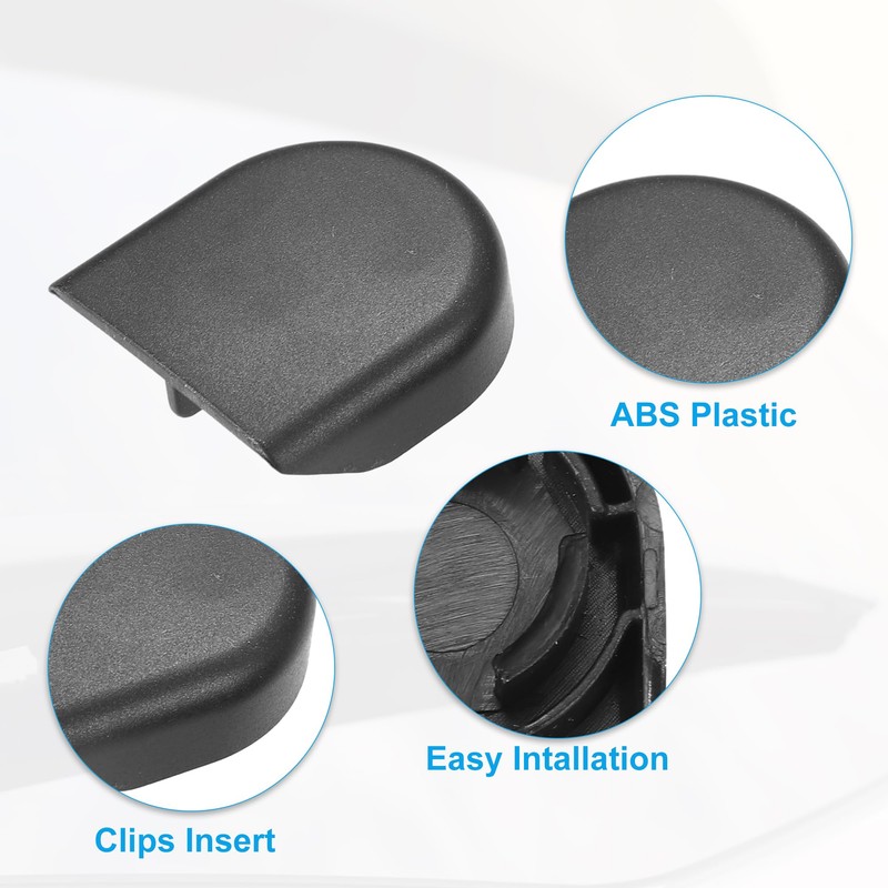 X AUTOHAUX Front Wiper Arm Cap Black Fit for Toyota
