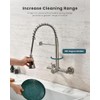 Wall Mount Kitchen Faucet Single Handles, 8 Inch Center Wall