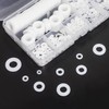 Sutemribor Nylon Flat Washer Assortment Set 600 Pieces, 9 Sizes