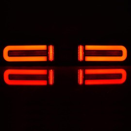 ECAHAYAKU LED Rear Bumper Reflector Light Fit for 2007-2017 Suzuki Jimny LED Driving Brake Turn Signal Light Jimny Fog Light Accessories(Smoke Lens)