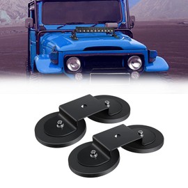 Chelhead Magnet Mounting Brackets 2 Pcs 2.60in Magnetic Mounting Brackets for LED Light Bar Use on Bonnets and Roofs, Suitable for Off-Road Vehicles, Motorbikes, Boats and Tractors