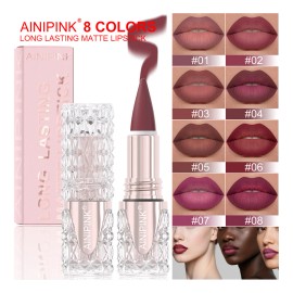 Ainipink Labial Mate 1 Pieza Con Fácil Aplicación