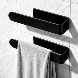 2 Pcs Hand Towel Holders,Stainless Steel Self Adhesive,8.7 in