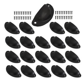 QPINGH 20 Pack Cabinet Hardware Bin Cup Drawer Pull, Cabinet Handles Drawer Knobs 2 1/2"(64mm) Hole Center