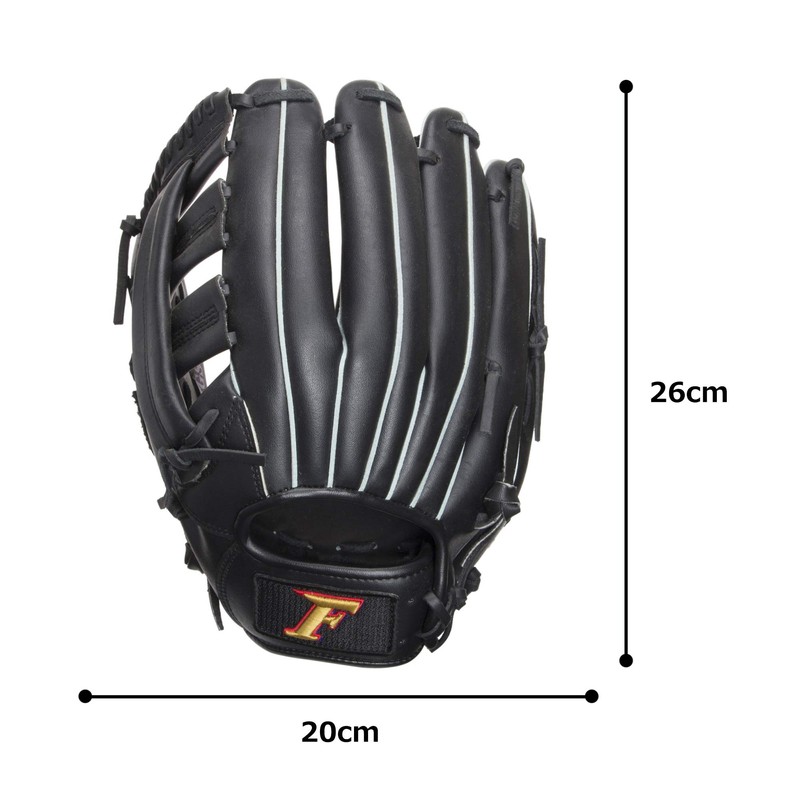 Falcon General Softball Grab RH (Left Throw) FGS-315, Black, Large