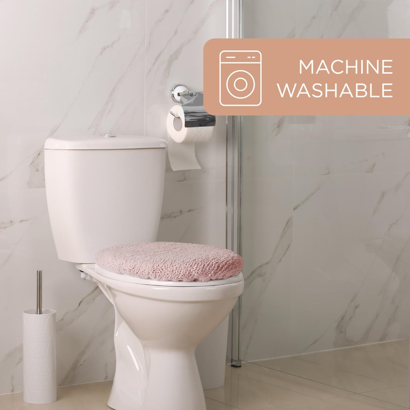 TOWN & COUNTRY EVERYDAY Ultra Plush Solid Tufted Toilet Lid