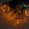 12m Solar LED String Lights Snowflake Rainproof Decoration Flashing Lights
