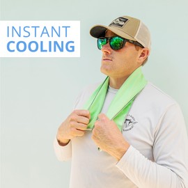 FROGG TOGGS Chilly Pad Pro Soft Microfiber Instant Cooling Towel, Machine Washable, 33”x10.5”