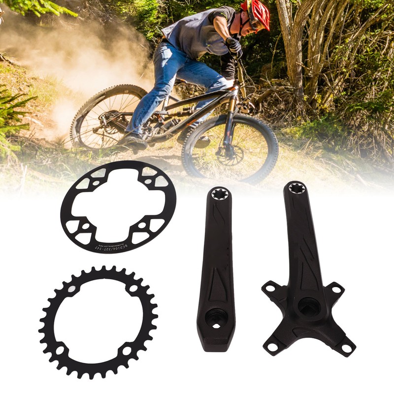 Bicycle Crankset Aluminium Alloy High Strength Lightweight Bicycle Crank Chainring