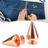 100 Sets Punk Cone Spikes Studs Electroplating Rose Gold Punk