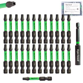 Opcloud T25 Impact Screwdriver Bit Set, 26 Pieces 2”S2 Steel Magnetic Security #25 Torx Tips Driver Power Bit Set with Extension Impact Bit Holder