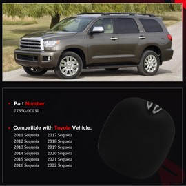 77350-0C030 Fuel Filler Door Fuel Door Cover Compatible with Toyota Sequoia 2011-2022 Gas Tank Cap Door