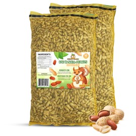 Sneaky Mango Premium Quality-50 Pound- Raw Peanuts in Shell – All-Natural Food for Squirrels, Deer, Birds, and Other Wildlife Animals – Bulk Wholesale Bag – Grown in The USA for Healthy Nutrition