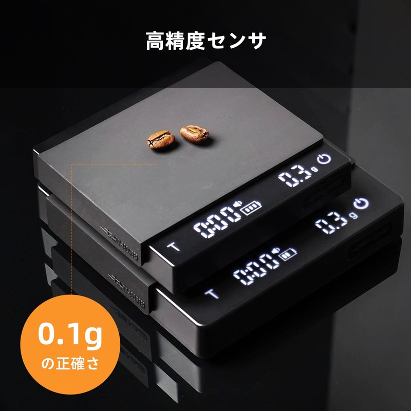 MHW-3BOMBER ES6029B-OS Mini Coffee Scale, Digital Drip Scale, High Accuracy,