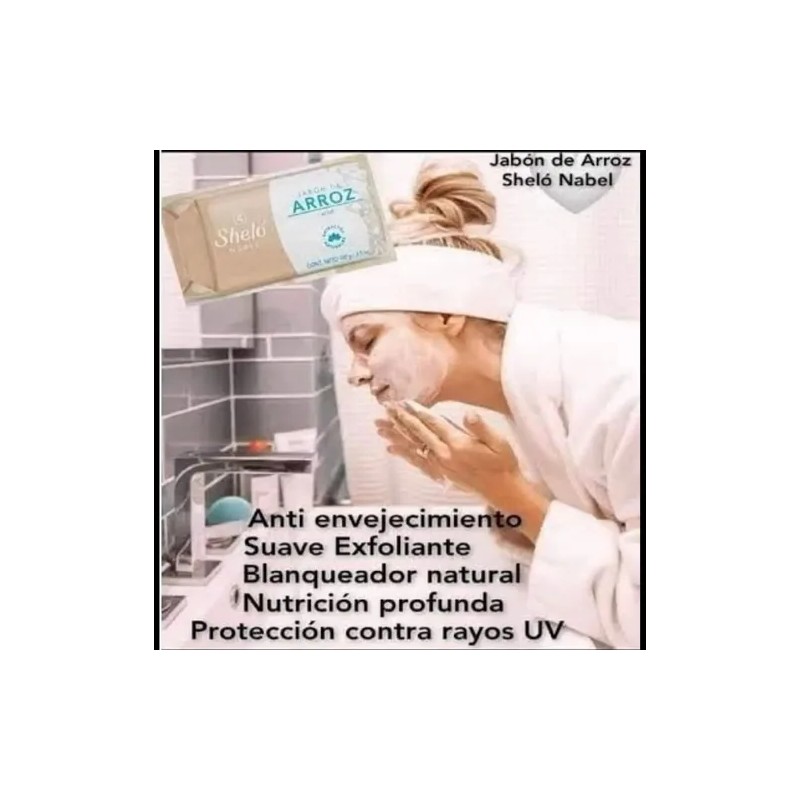 Jabon De Arroz Facial Y Corporal Unifica, Antiacne, 3 Shelo.