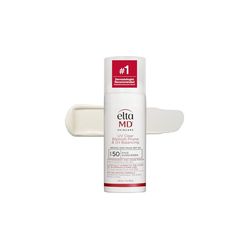EltaMD Protector solar con protección UV transparente y equilibrador de