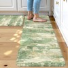 Collive Kitchen Mats Cushioned Anti Fatigue, Modern Abstract Non Slip