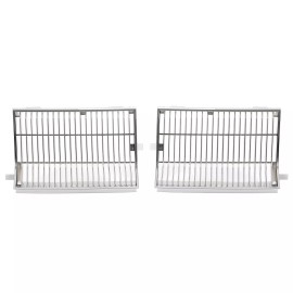 Unbranded Silvery Grille Grill For 1981-86 Oldsmobile Cutlass Chrome 22531190 22531191