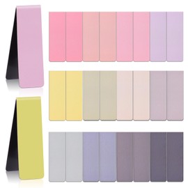 24PCS Magnetic Bookmarks Book Mark - 12 Colors Magnet Bookmark Clips, Cute Book Marks for Reading Women Men, Bookmarks for Book Lovers