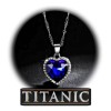 Dtup Collar Titanic Corazón Del Mar + Bolsa De Terciopelo
