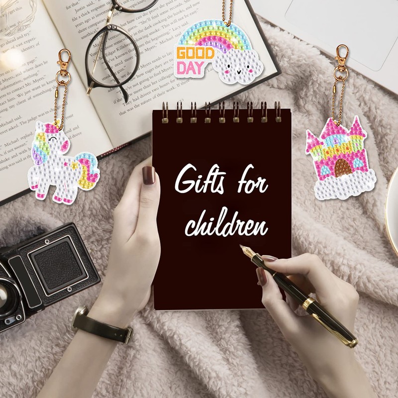 MECOS Artes y Manualidades para Niñas, juguete pintado con diamantes