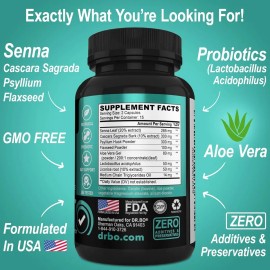 Limpiador De Colon Desintoxicante 30 Caps. Dr. Bo Hecho Usa Sabor Sin Sabor