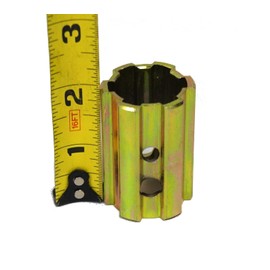 PTO Sleeve Increaser Adaptor, 1-3/8 x6 Male x 1-1/8 x 6 Female, 2" Ford Style